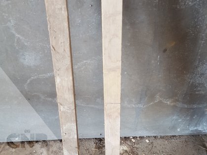 Houten paaltjes