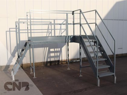 dubbelzijdige trap - loopbrug-Aweta