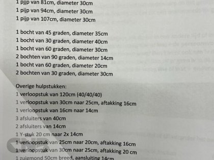 Onderdelen afzuiginstallatie-Jongejans