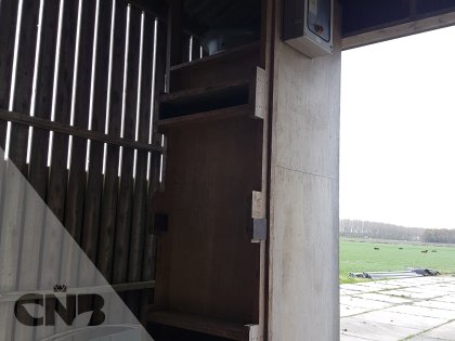 Droogwand 4 kisten hoog 1 breed