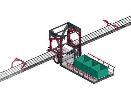 VDR oogstband voor bloemen met platform