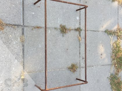 Ijzeren onderzetters.