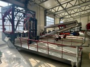 Foto van VDR oogstband voor bloemen met platform