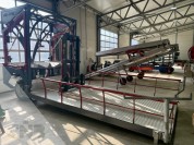 Foto van VDR oogstband voor bloemen met platform