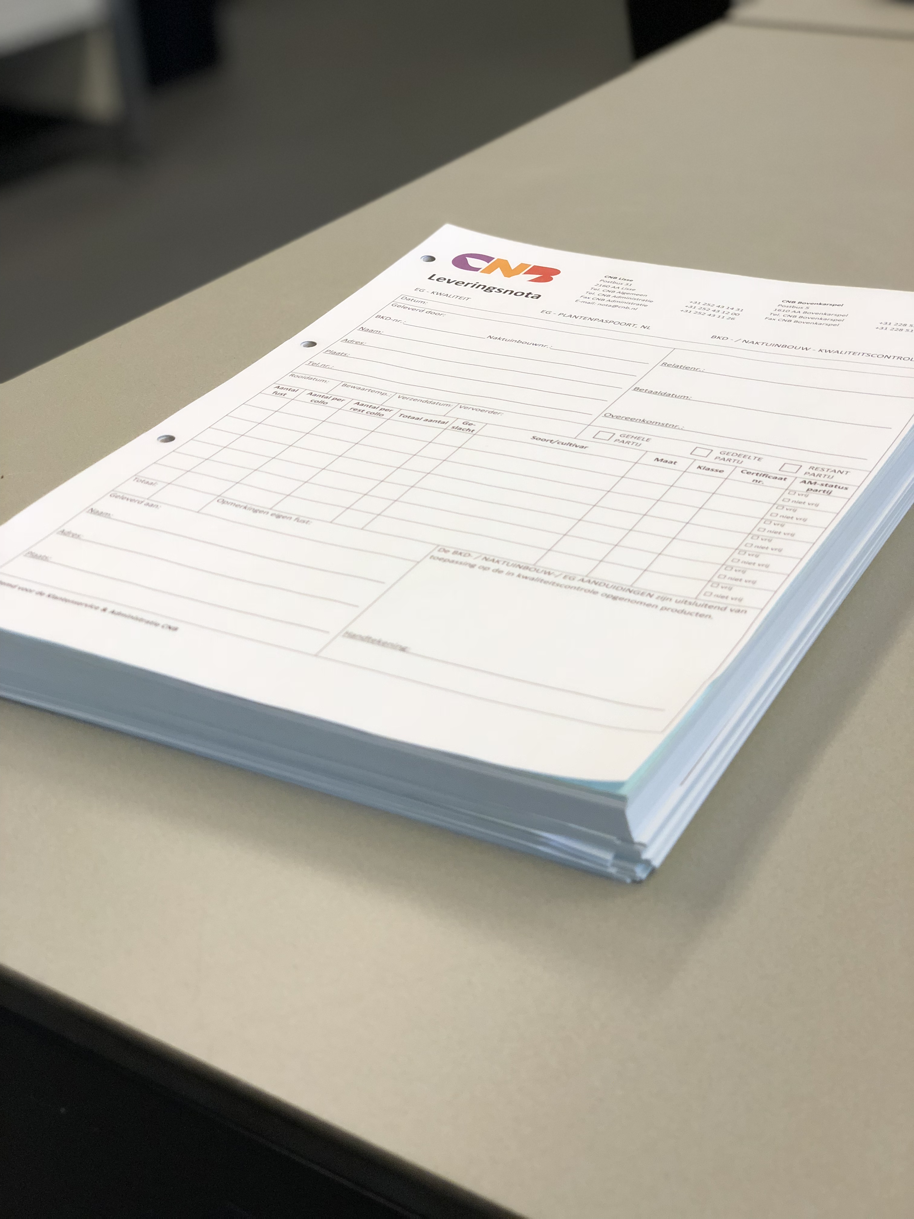 CNB.nl | Vernieuwde Leveringsnota's
